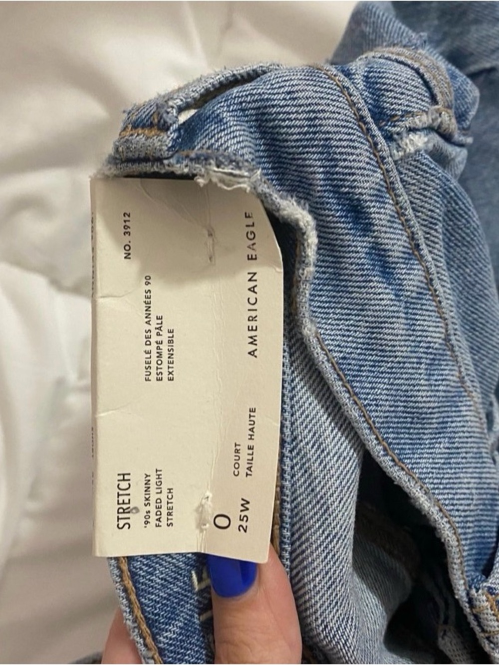 American Eagle Outfitters High-Rise Light Blue Denim Jeans